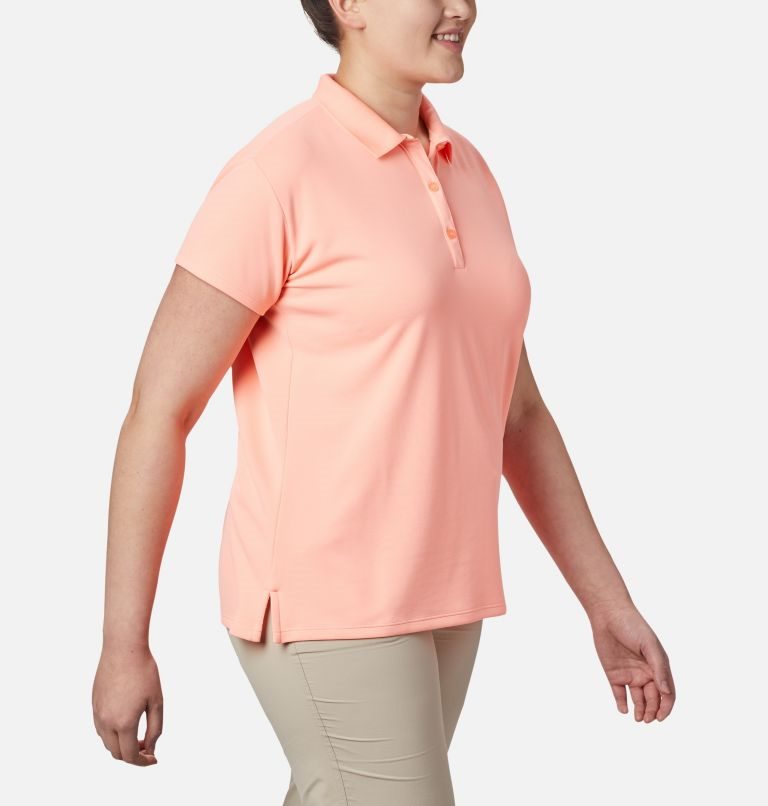 Tricouri Polo Columbia PFG Innisfree Scurte Sleeve Dama Roz | Plus Size CK97AM810